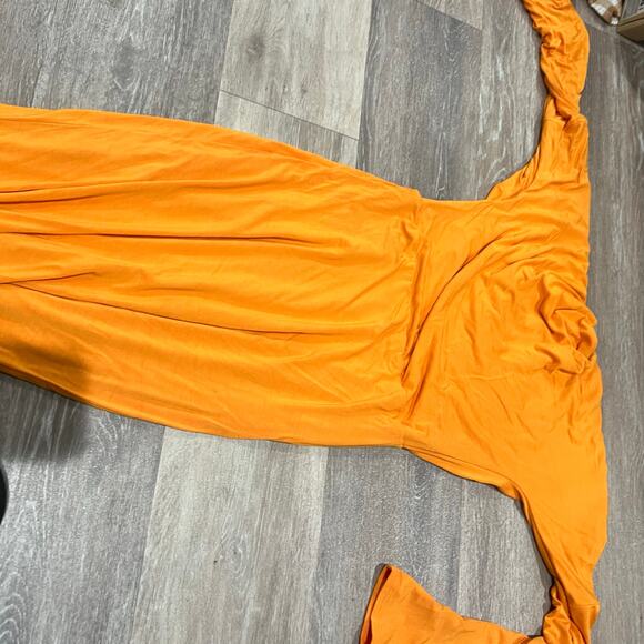 The Line by K Pascal Dress Tangerine Orange Size Medium - Picture 9 of 10